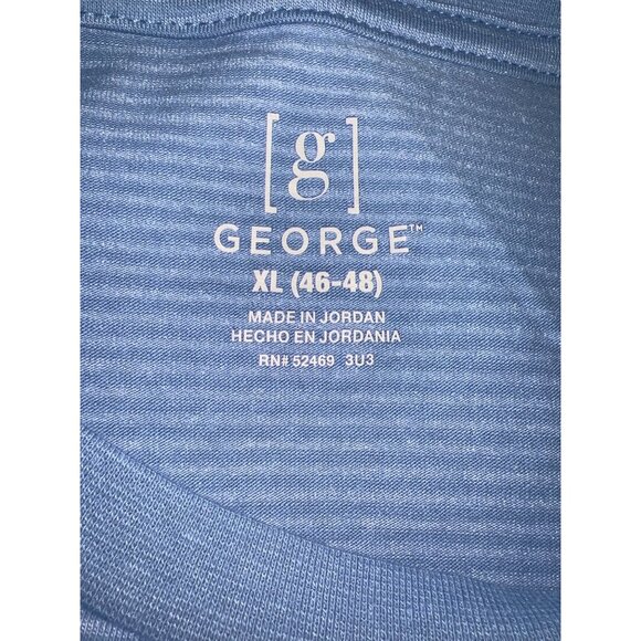 New George Mens Cornflower Blue XL(46-48) Shirt Short Sleeve Crew Neck NWT - Picture 3 of 3
